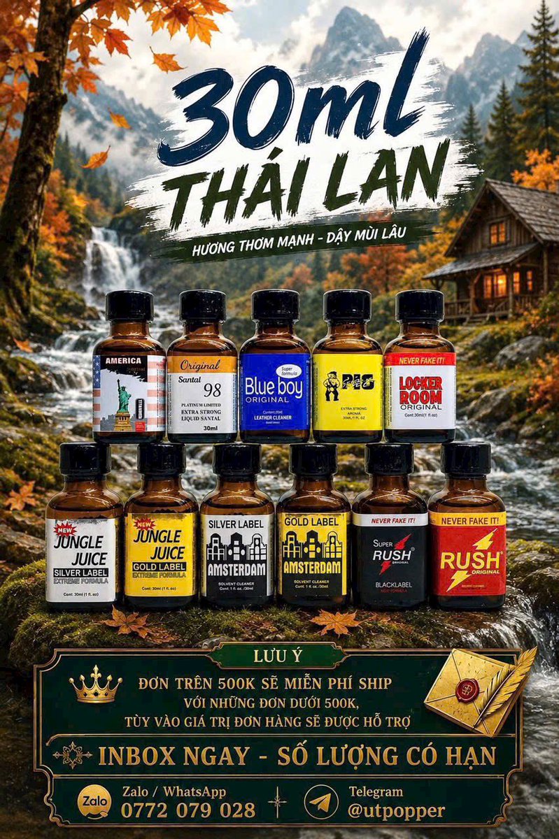 BoyX97's tweet photo. 30ml THÁI

2 6 0 K

LH tại: https://t.co/44T1HYpjrs https://t.co/bXzZw5E9kq
