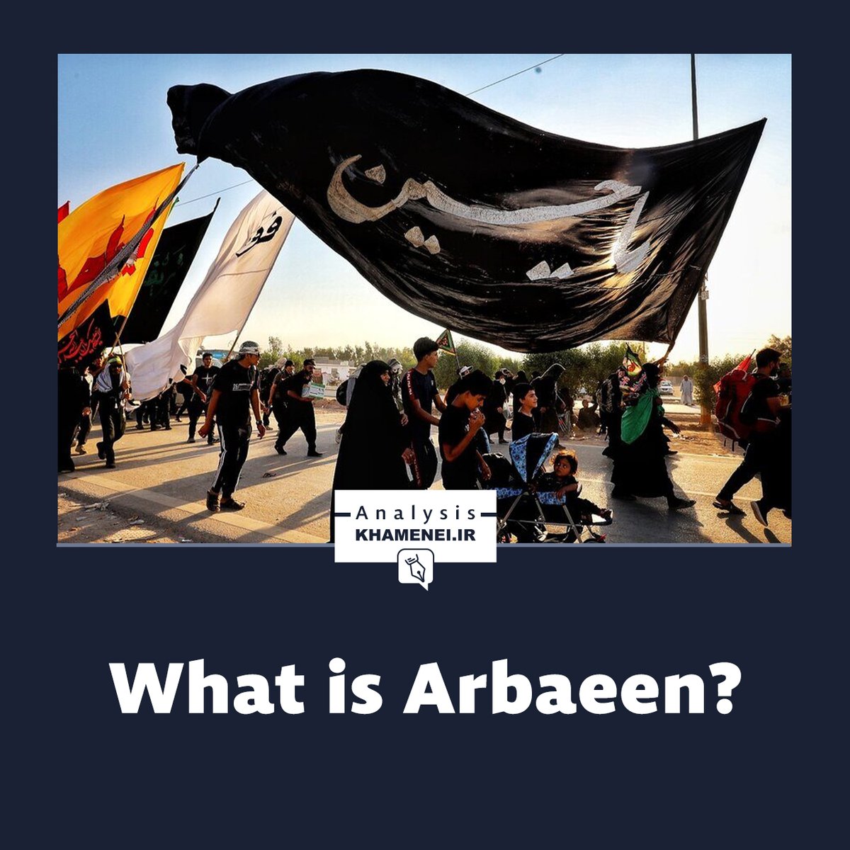 Khamenei_m's tweet photo. Every year millions of people embark on a pilgrimage on foot to Karbala. What are the historical origins of it? What impact does it have on the world? This essay seeks to answer these questions through the intellectual framework of the Martyr Khamenei.

https://t.co/qcdQtSkQJR https://t.co/gmpQoMe0Sm