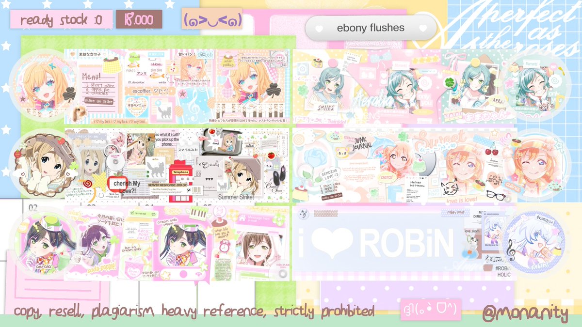monanity's tweet photo. help reweet? thank you <3!!! 

lia sudah open untuk MADE BY REQUEST untuk katalog dibawah ini ☎️! bisa mulai dm sekarang untuk form nyaa yaaa :3 marie jajaaan!! 💟

t. layout fcv anime game 2d single couple squad opreq byreq 
#bealanja https://t.co/8hlkBChC42