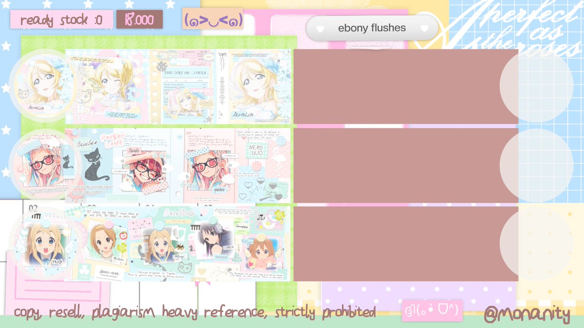 monanity's tweet photo. help reweet? thank you <3!!! 

lia sudah open untuk MADE BY REQUEST untuk katalog dibawah ini ☎️! bisa mulai dm sekarang untuk form nyaa yaaa :3 marie jajaaan!! 💟

t. layout fcv anime game 2d single couple squad opreq byreq 
#bealanja https://t.co/8hlkBChC42