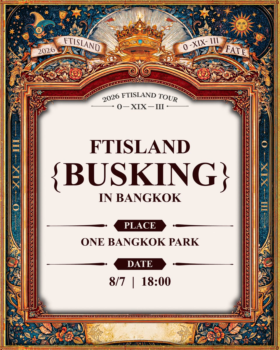 EverydaynewsTH's tweet photo. FTISLAND จะมา BUSKING คับโผมมมมม 🤘

🗓 วันศุกร์ที่ 7 สิงหาคม 2569
🕡18:00 น.
📍 ONE BANGKOK PARK

รายละเอียดเพิ่มเติม
@ONworldwideTH

#FTISLAND #FT아일랜드 #FaTeinBANGKOK
#프리마돈나 #PRIMADONNA
#오엔기획 #ONworldwideThailand https://t.co/YFgMXPQpdN