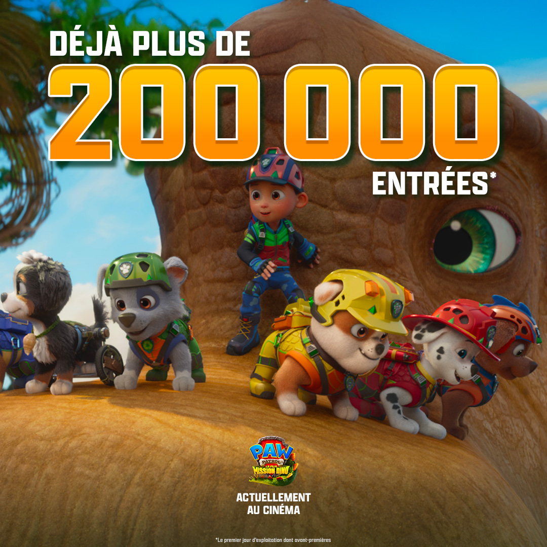 paramountfr's tweet photo. Merci à toutes les familles qui ont déjà vu #LaPatPatrouilleLeFilm ! 🐶🦖 Actuellement au cinéma. https://t.co/0IgUbLCLMj