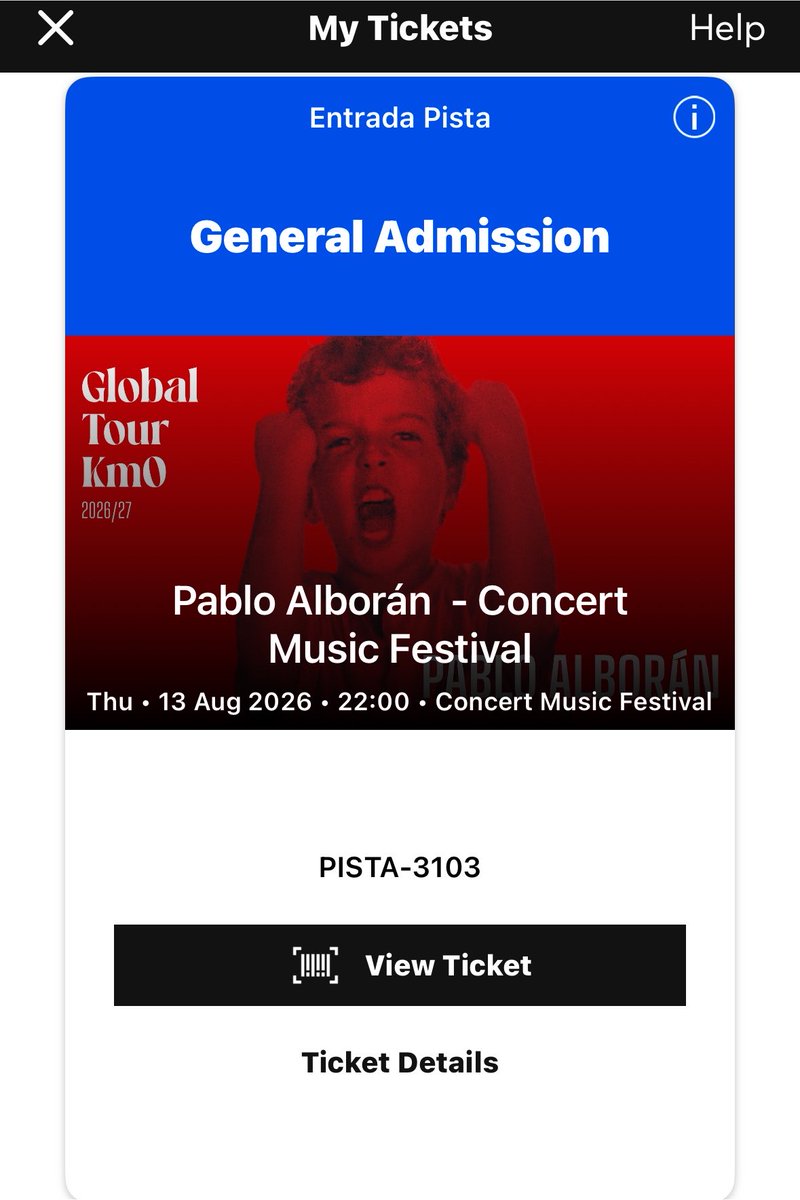 yuan_mp3's tweet photo. Hola ! Vendo entrada para Pablo Alborán en Chiclana porque no puedo ir por trabajo 😭. Si a alguien le interesa me puede contestar aquí o escribirme ! #pabloalboran #concierto #concertmusicfestival #chicana https://t.co/HsUJZ4QCTa