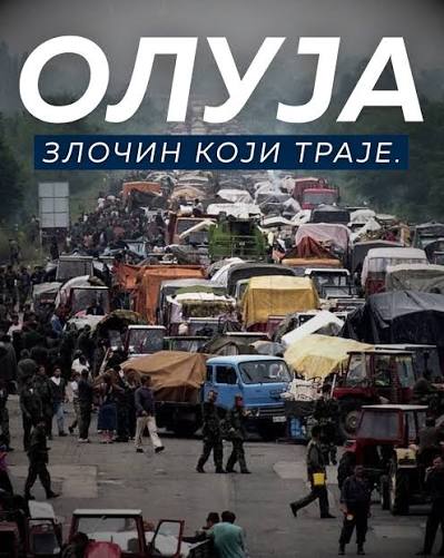 381Srbija's tweet photo. OLUJA je najveće etničko čišćenje u Evropi nakon Drugog svetskog rata.  Sistematskim pritiskom, granatiranjem i zločinima proterano oko 250.000 Srba, dok je blizu 2.000 civila i vojnika ubijeno ili nestalo. @avucic #srbijapobedjuje #vucic  #ujedinjenasrbija https://t.co/zoWohgdqJk