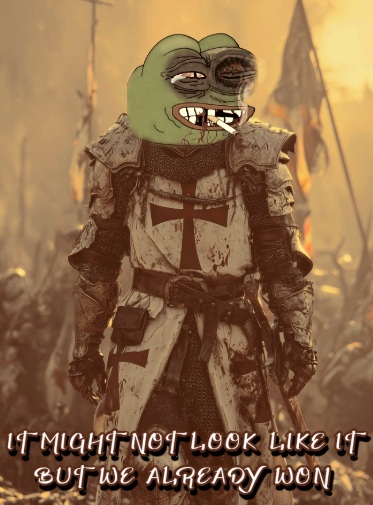 DEPLORABLEFACE's tweet photo. GM FRENS, NEVER FORGET!!!😉🫡🐸 https://t.co/uO8ZOMAHGB
