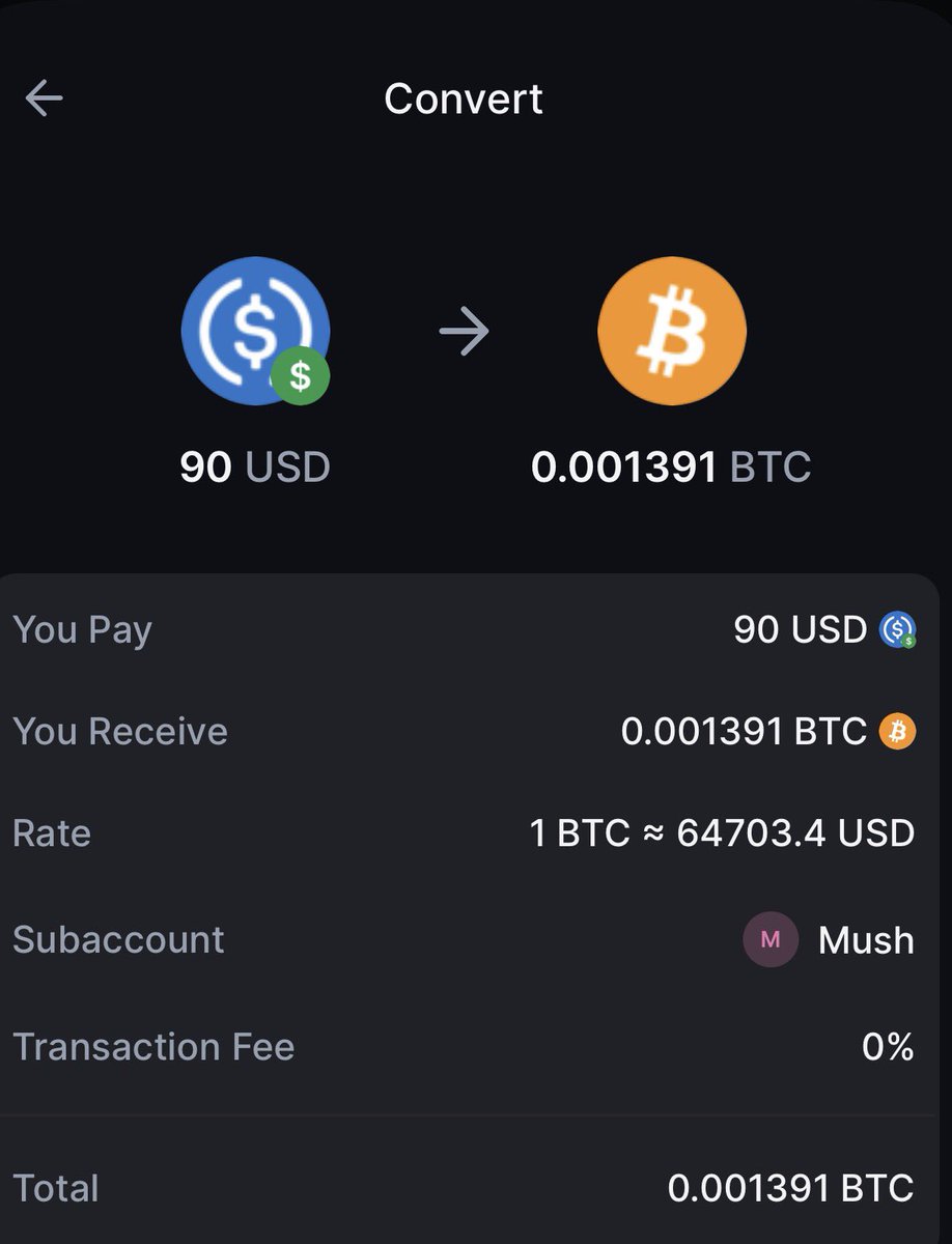 0xpmush's tweet photo. best place to convert your dollars to BTC, SOL and ETH is Backpack, and I can prove it!

I did a basic comparison between Backpack and Kraken, and here’s the result of just one single conversion

Kraken: paid 90 USDC, got 0.001359 BTC, rate 1 BTC = 65,583.18 USDC, fee 0.89 USDC

Backpack: paid 90 USD, got 0.001391 BTC, rate 1 BTC ≈ 64,703.4 USD, fee 0%

* keep in mind the rate is set at the exact moment of the transaction, so it moves slightly between platforms

that’s 2.35% more BTC on Backpack vs Kraken, on the exact same $90 conversion

imagine doing this every week without paying attention to these details, you’re definitely leaving a few hundred dollars on the table, just in fees

use @Backpack 🎒