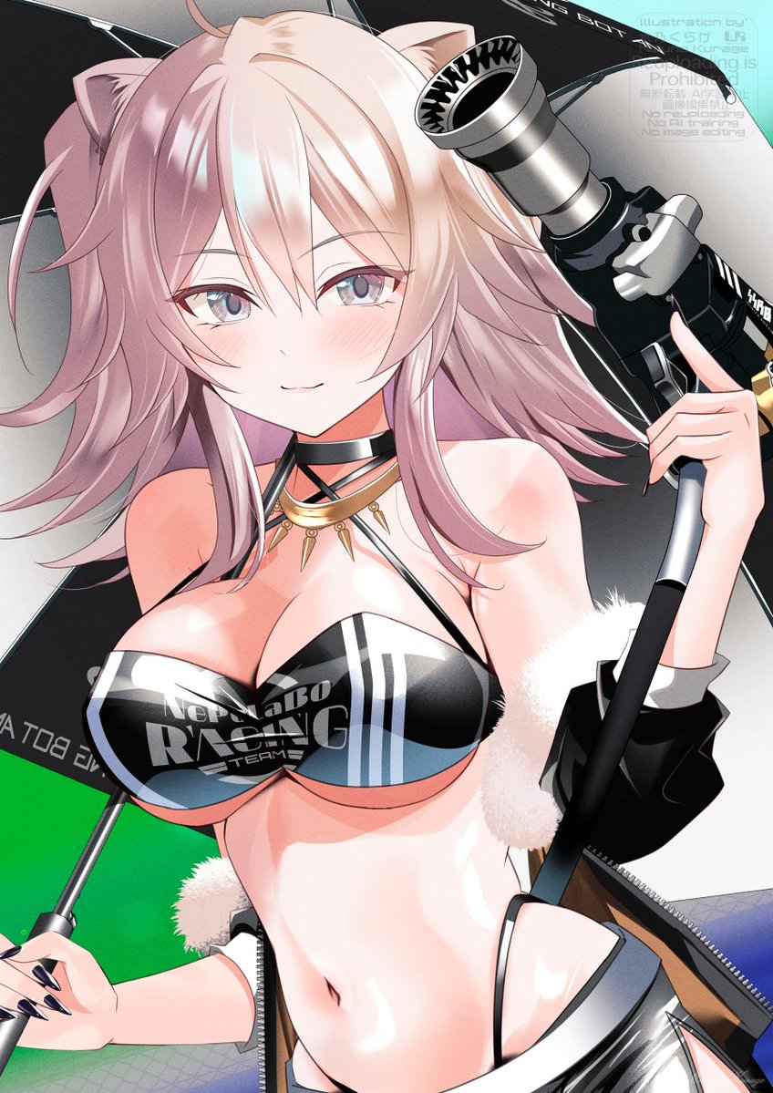 Mizuno_LR's tweet photo. ねぽらぼレーシングのぼ！
メンテもしてくれる♪
獅白ぼたん♪
#ししらーと https://t.co/r7zAOIZxuA