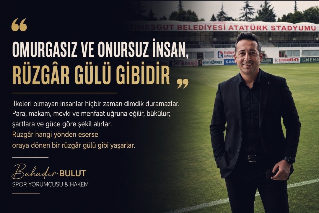 BHDRBULUT's tweet photo. Bahadır Bulut: ''Omurgasız Ve Onursuz İnsan, Rüzgâr Gülü Gibidir'' https://t.co/TWGfqSmRTe #SONDAKİKA #omurgasız #ruzgargulu https://t.co/L0sEs23Itw