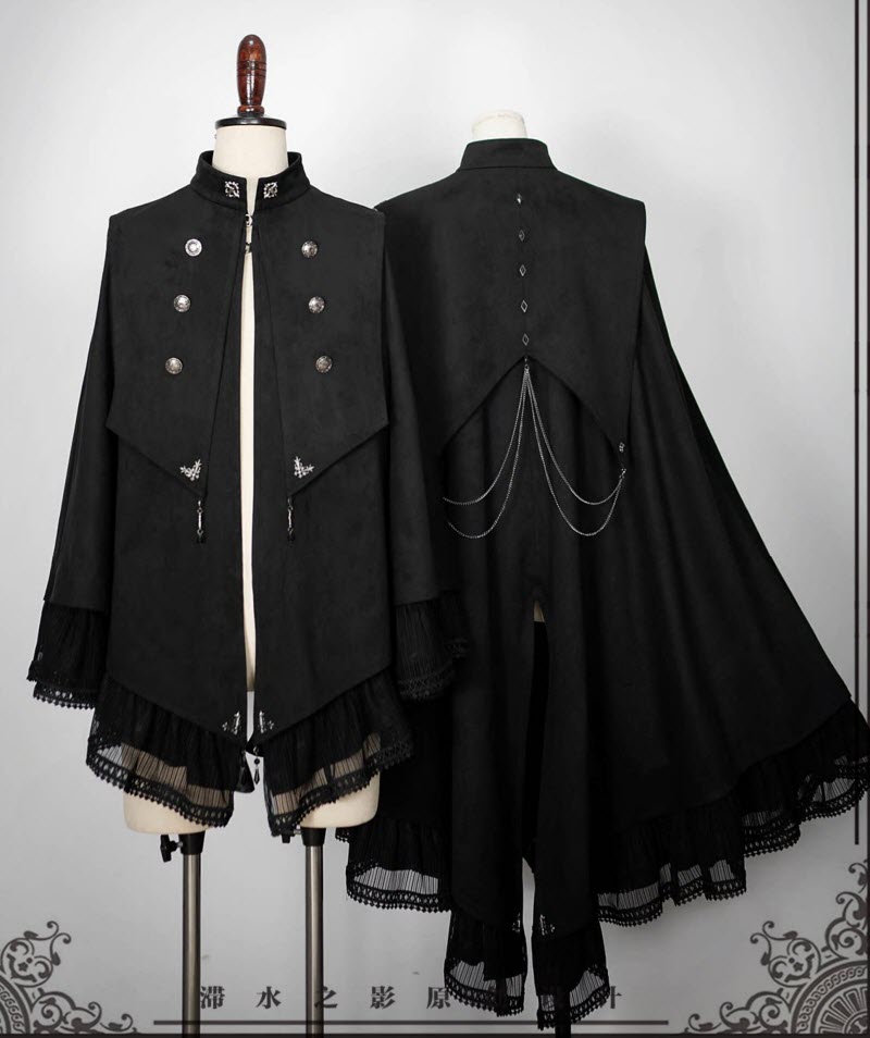 LolitaWardrobe's tweet photo. New Release: Narcissus [-Victoria-] #Gothic #Ouji Lolita Black Cape 

◆ Shopping Link: https://t.co/hhxzJcmGc6 https://t.co/BQltArK6jb