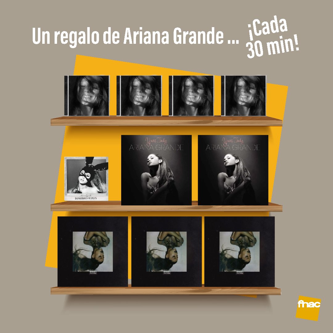 Fnac_ESP's tweet photo. 🔥ALERTA SORTEO DE ARIANA GRANDE🔥
Este viernes a las 9:00 empezamos: sorteamos un producto cada media hora y tú eliges cuál quieres llevarte. ¿Ready? 💖
Para participar:
✨ Síguenos
✨ Dale RT a este tuit
✨ Comenta qué producto de la imagen quieres ganar usando #ArianaxFNAC
A partir de las 9am iremos actualizando la foto cada 30 minutos con los productos que ya hayan salido… hasta sortearlos todos 👀
¿Cuál quieres que sea tuyo?