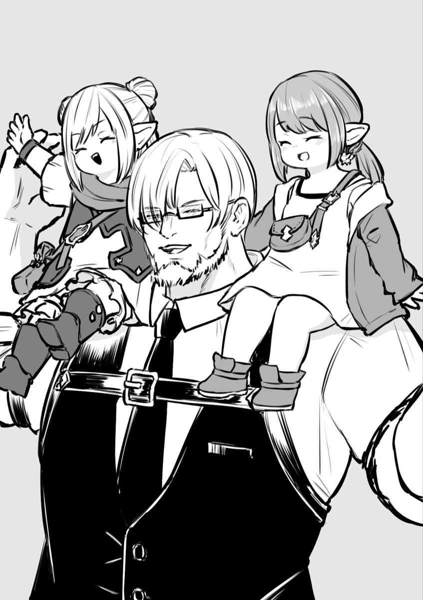 ke_nekono's tweet photo. ララフェルを肩に乗せる https://t.co/mHWsy9MVnW