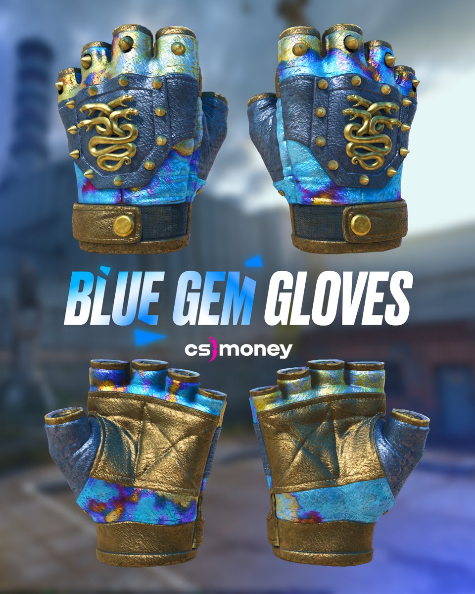 csmoneytrade's tweet photo. BLUE GEM GLOVES.
That’s all, that’s the post.

P.S. Hydra Gloves Case Hardened are a good choice ever since they got fixed in CS2. Save these top patterns: 310, 829, 221, 71, 941, 632, 399, 392, 900, 773, 505 https://t.co/5I5kdti2Cd