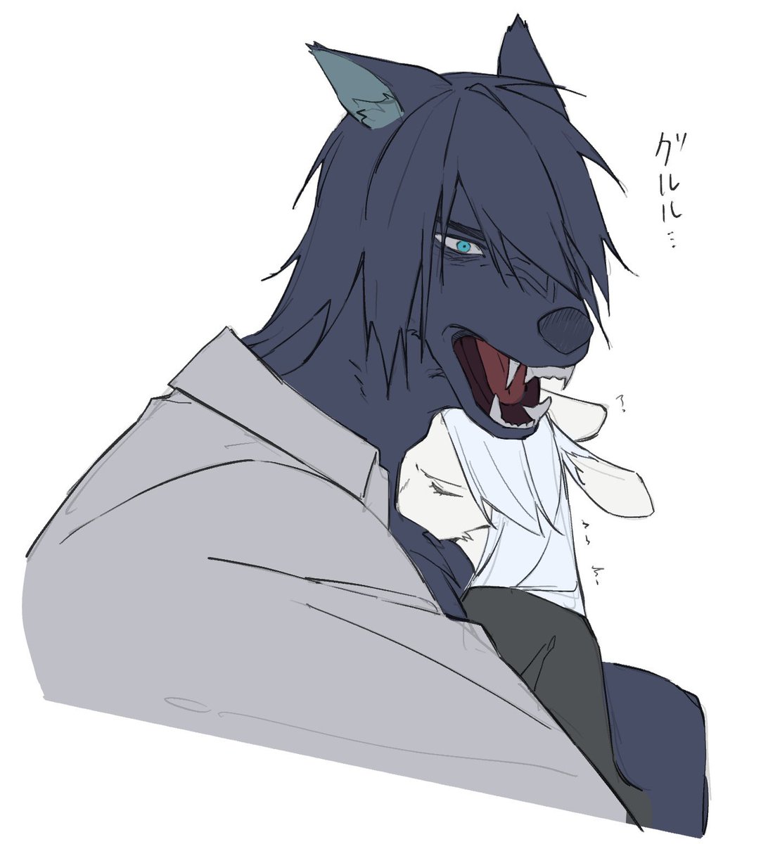 nataggg_sub's tweet photo. ということでケモオウアテを再掲 https://t.co/JTHrun5YM7