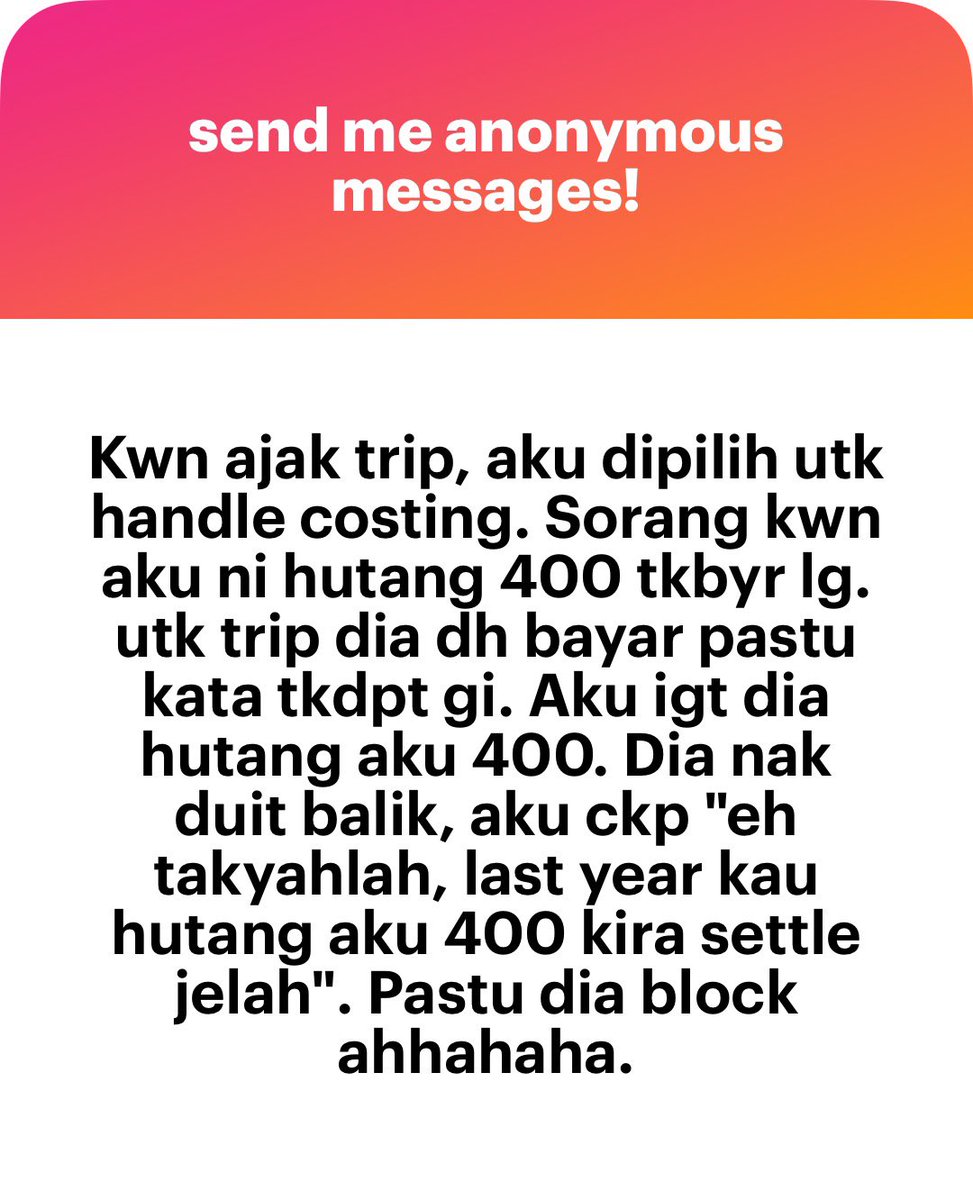 meinmokhtar's tweet photo. Hahahahahaa. Biar anon biar https://t.co/ZGsamXNIwG
