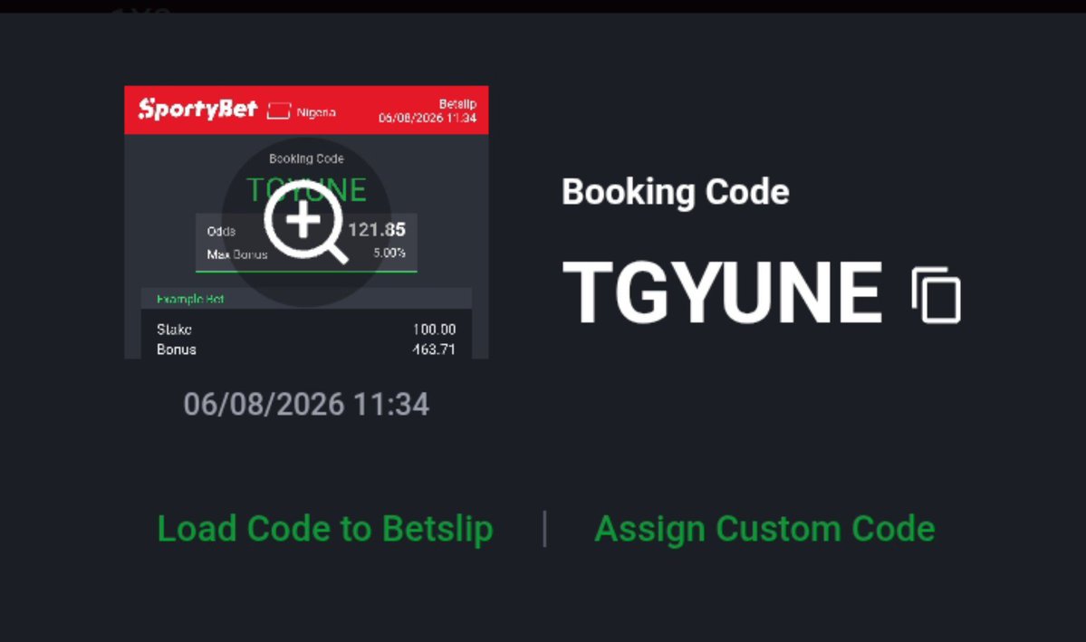 Destinyparkbet's tweet photo. Let's go there guys 

TGYUNE

Sportybet https://t.co/vXwKn5tLHi