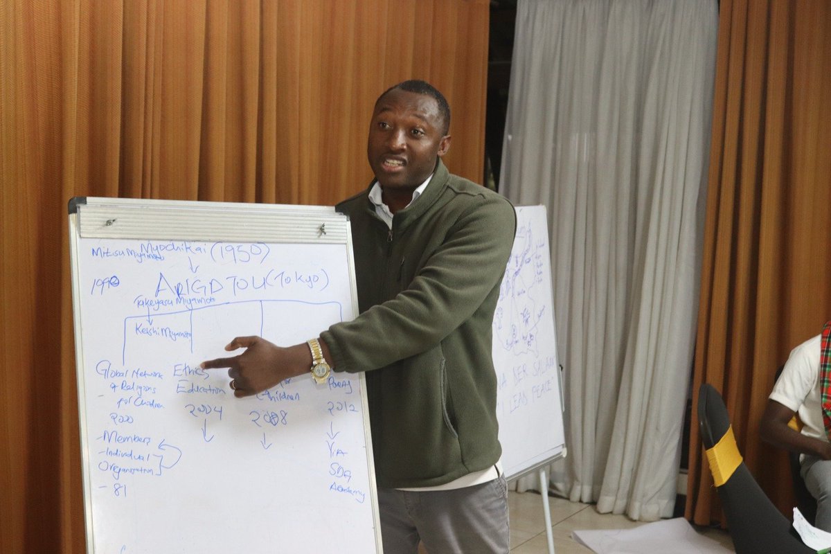 WOVOP_org's tweet photo. Our Project Lead @oliventatellah is representing Kisumu at @arigatou_ecp 7th Regional Youth in Action Forum in Nairobi.Peacebuilders across East Africa are uniting under "I Lead Peace" theme to build resilient communities &amp; strong peace networks. 
​#ILeadPeace #YouthInAction https://t.co/ck1tpCyqQz