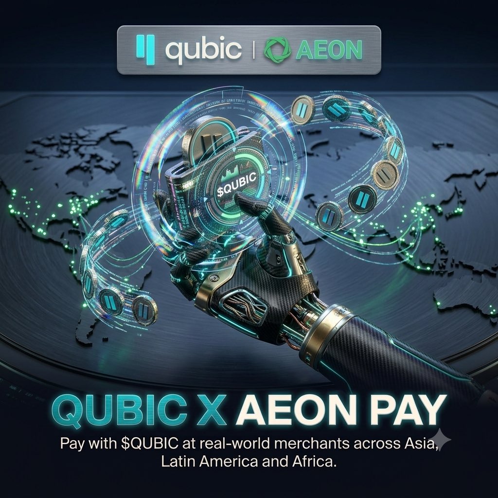 rudynakamoto's tweet photo. 🚨 $QUBIC now spendable at 50M merchants via AEON Pay.

☕ Starbucks, 🍔 McDonald's, 🏪 7-Eleven you pay in $QUBIC, the merchant gets settled in local currency.

Live now: Brazil (Pix), India (UPI), Vietnam, Philippines, Nigeria, Mexico, and more to come..

→ https://t.co/Ts9x8aaDom

The AI agentic economy + machine-to-machine payment rails are being built. $QUBIC is in the stack.

Good game $QUBIC