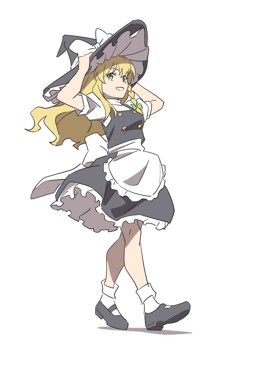 ThGyouza's tweet photo. 体調崩していたのでリハビリがてら魔理沙を描いていました。 https://t.co/piBulw8nza