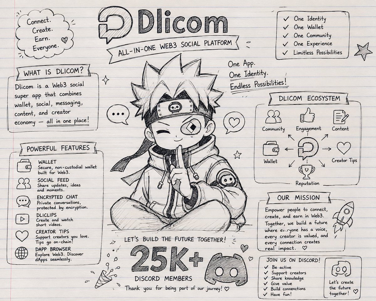 47ktml3's tweet photo. 🚀 Day 4 : How Web3, SocialFi & AI Can Shape the Future

The next generation of social platforms isn't just about connecting people.
It's about giving users ownership, rewarding creators, and making interactions smarter.

That's why I find the vision behind @dlicom_vn and @DlicomApp  interesting.

Instead of treating Web3, SocialFi, and AI as separate technologies, Dlicom is building an ecosystem where they work together.

🔹 Web3 gives users ownership of their assets and digital identity.

🔹 SocialFi transforms community engagement into real value by supporting creators and meaningful interactions.

🔹 AI enhances the experience through smarter content discovery, improved communication, and more personalized recommendations.

Together, these three pillars can create a social platform that is more open, creator-friendly, and user-centric.

Ownership × Community × Intelligence = The Future of Social.

This is the direction I'm excited to keep exploring with Dlicom.

What do you think is the most important piece for the future of Web3 social?

👇 Web3 • SocialFi • AI

#Dlicom #Web3 #SocialFi #AI #CreatorEconomy #Blockchain #BuildInPublic #Web3Community