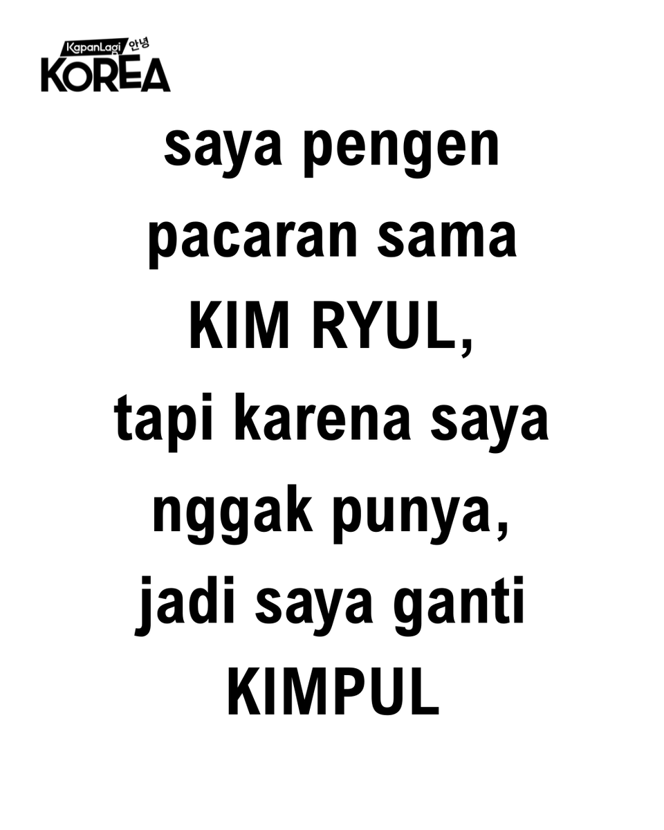 KapanlagiKorea's tweet photo. Bisa juga diganti gembolo atau tempe benguk #kpop #kpopmeme #halu #klk_rsp https://t.co/41b4XkpMKb