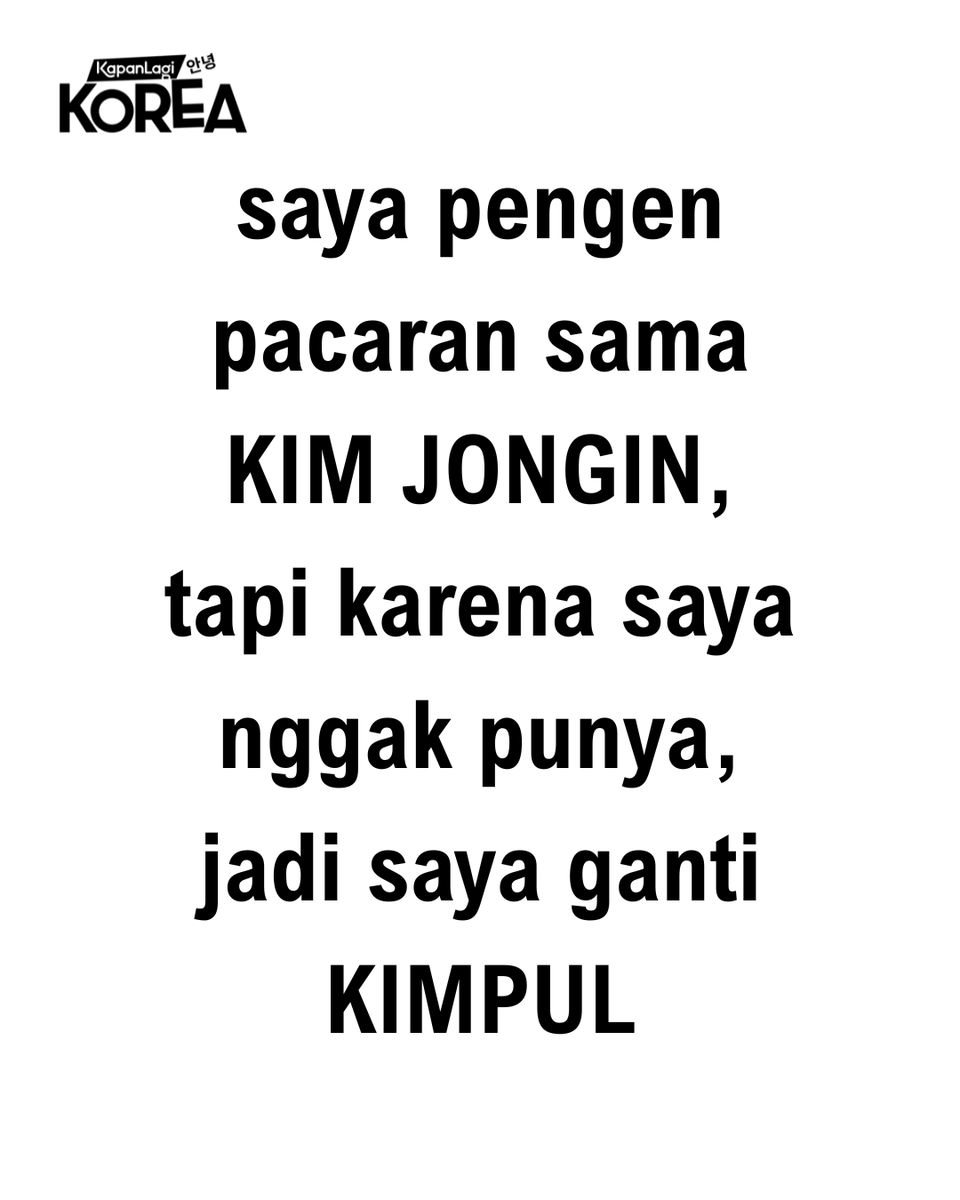 KapanlagiKorea's tweet photo. Bisa juga diganti gembolo atau tempe benguk #kpop #kpopmeme #halu #klk_rsp https://t.co/41b4XkpMKb