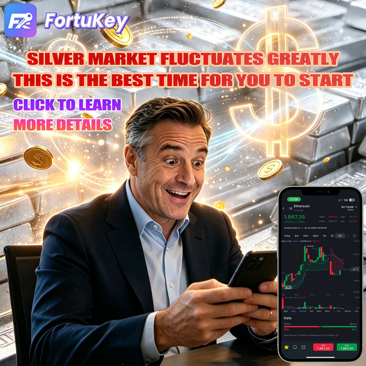 FortuKey_com's tweet photo. Trading is more than just buying.

At Fortukey, there are opportunities both when the market is rising and when it's falling.

Furthermore:
💎0 commission
💎0 transaction fees
💎Low spreads

Making every trade more efficient.
#WTI #IOL #ICE #CME #GOLD #Silver #Trading #FortuKey https://t.co/9U9C6eRm2s