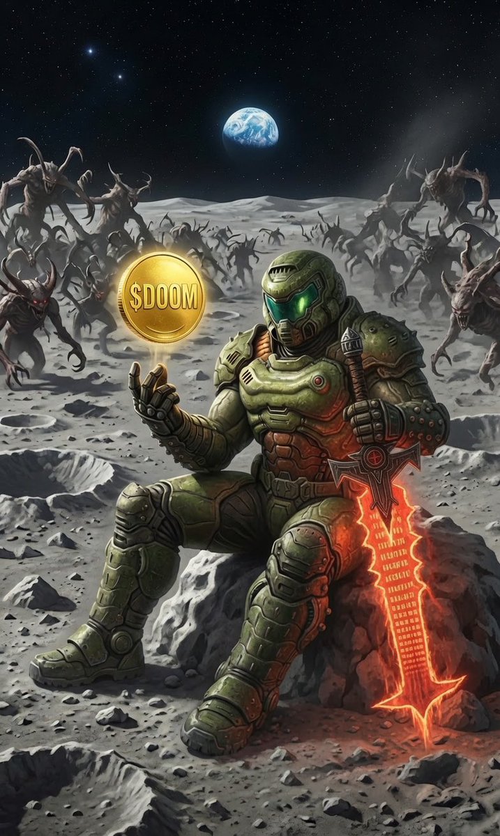 songshuangji's tweet photo. Next upward move brewing for $DOOM 👀
The majority of gaming memecoins rely purely on storytelling with no working product.
$DOOM stands out with an operational game, P2E incentives, and an engaged user base.

What separates it further is lead dev Sandy Petersen — a bona fide gaming OG consistently delivering utility, not just tweeting to pump tokens.

A functional product paired with a classic IP and reputable creator makes this a rare gem.
Writing this project off would be unwise. Investors always jump on the nostalgia train only after the rally kicks off.