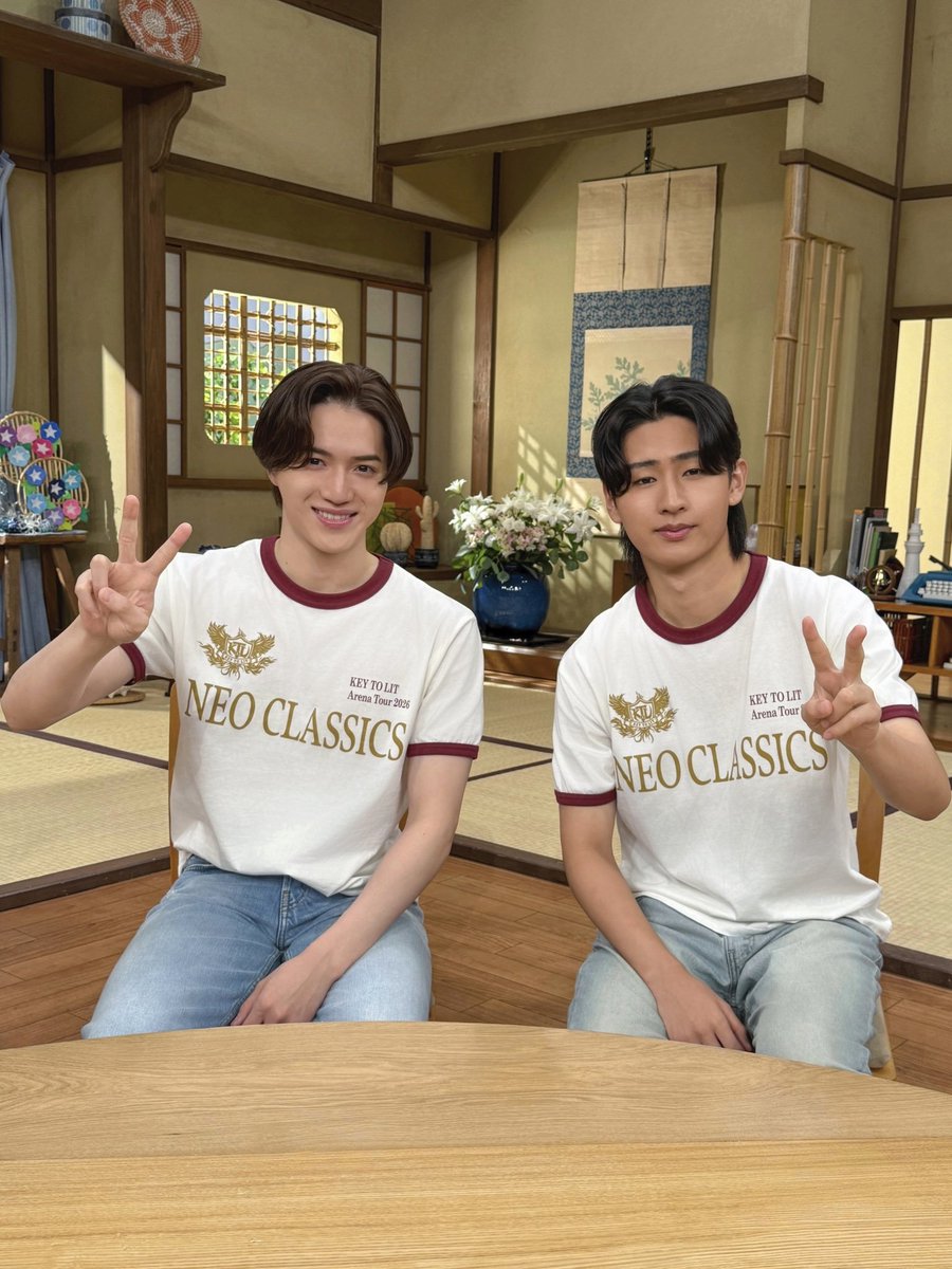 shi_aitoki's tweet photo. 【 💫Concert 】

『 KEY TO LIT Arena Tour 2026 NEO CLASSICS 』

本日より兵庫公演がスタート🚢💨
明日も楽しんでいきましょう🪭🪩💫

#KEYTOLIT 
#岩﨑大昇 #井上瑞稀 #中村嶺亜 #猪狩蒼弥 #佐々木大光 https://t.co/Q6CUvnX4uG