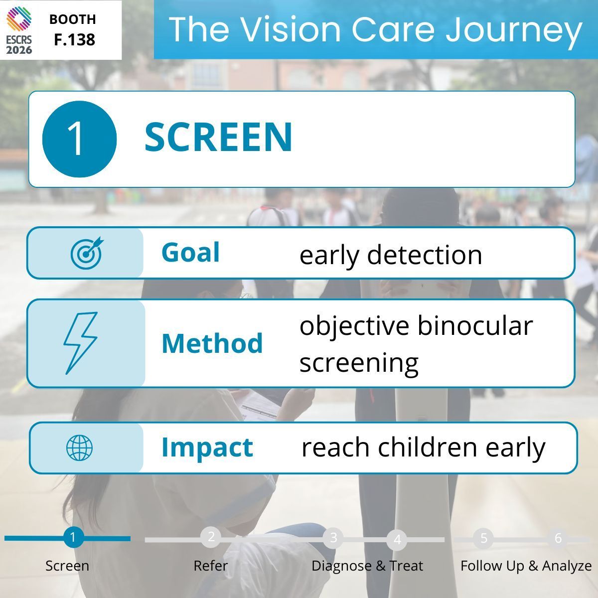 adaptica's tweet photo. Screening is only the beginning of the patient journey. 👁️✨
📍 Join us at ESCRS 2026 and visit Booth F138 to discover how Kaleidos is helping build connected childhood vision pathways around the world.
#ESCRS2026 #VisionScreening #ChildEyeHealth #PublicHealth #EyeHealth https://t.co/9XyOWt8tIl