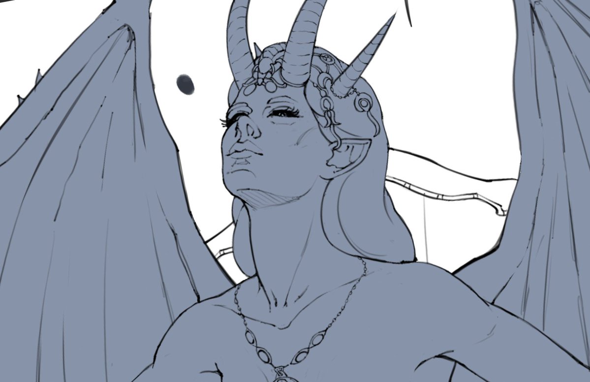 InkPunk__'s tweet photo. Mizora WIP
#drawing #bg3 #BaldursGate3 #WIP #art https://t.co/vYcxz2xFMF