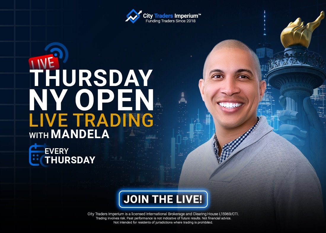 CTI_Funding's tweet photo. 🔥 Get ahead of the New York Open

Today at 1:30 PM UK Time, Mandela goes live on YouTube to break down the markets, and share valuable trading insights before the NY session begins.

Tune in now : https://t.co/V6wLv4NIGE https://t.co/IddWGbQXDr