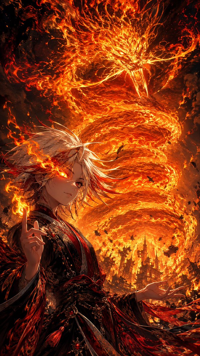 Vsd2Nt's tweet photo. #firemoon
鱗無しversionと有りversion
鱗ない方が龍の形をした「炎」って感じがする。
逆に鱗があると炎を纏った「龍」って感じ。 https://t.co/wgZ46ZM3IB
