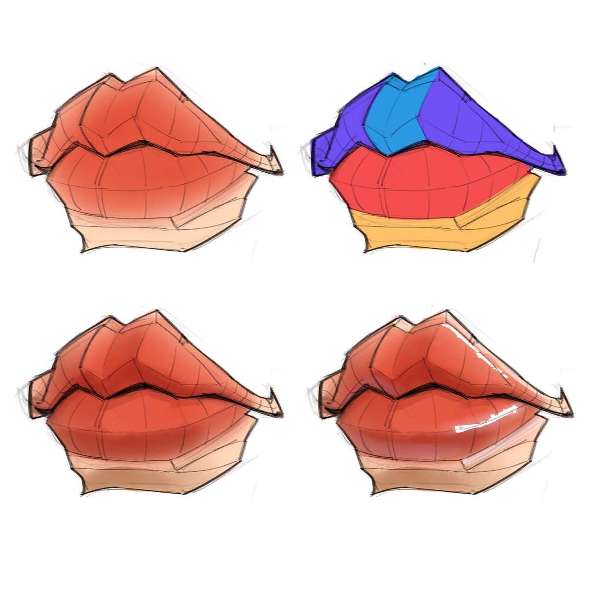 LoveNotToDraw's tweet photo. Drawing lips was this easy ?? https://t.co/03BZlbCbNq
