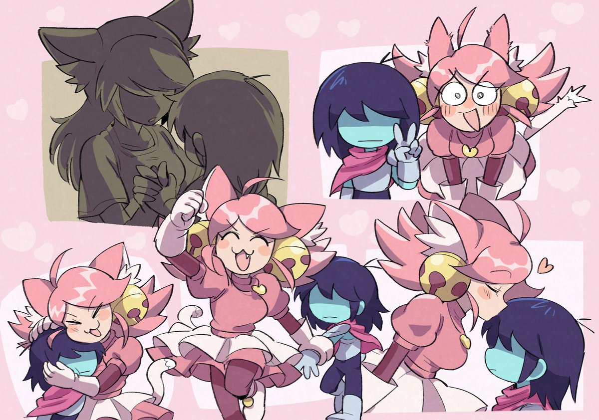 akikazeume's tweet photo. 【DELTARUNE】🩵🩷 https://t.co/glTvGDtELV
