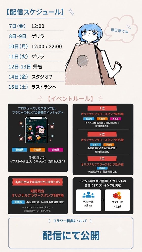 yamayama_suki's tweet photo. 【久しぶりにイベント】📢💭

先月どころか先々月どころか3ヶ月前どころかもっとぶりのイベント参加です💦

【 #はろにる 】スタンプ作りたいです〜
🫸🏻🤛🏻

皆さんまずは足跡🐾から応援よろしくお願いします🙇‍♂️🙇‍♂️

↓↓↓配信↓↓↓
https://t.co/rwlKfsKNcg

拡散希望♻️📮 https://t.co/lI8Ys55Pm3