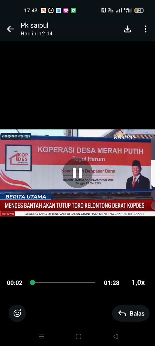 Muhamma57319230's tweet photo. Mendes Bantah akan Tutup Toko Kelontong Dekat Kopdes

#Kementeria.nDesaPDT
#BangunDesaBangunIndonesia
#BPSDMKemendesaPDT https://t.co/J4LF1mx0hb