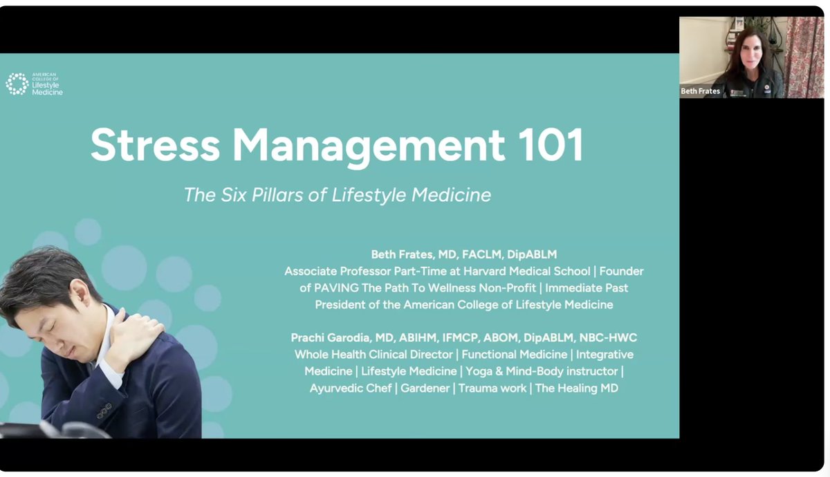 BethFratesMD's tweet photo. Stress Management 101 | The Six Pillars of Lifestyle Medicine https://t.co/9DlDQZiUh6 via @YouTube 

Take a listen to this video and see what you think?
I discuss stress, stress management techniques, research, and concrete strategies you can use every day to lower stress.

#ThursdayThoughts #health #lifestylemedicine #pavingwellness #stressless #mentalhealth