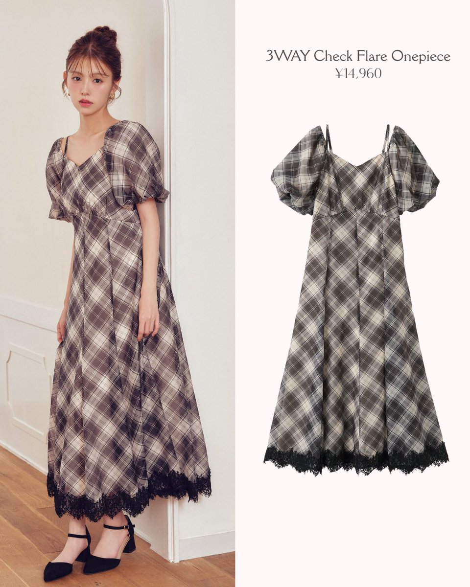 LILLIAN_CARAT's tweet photo. \  入荷アイテム  /

3WAYのチェックワンピ🤎
実は袖が外せて、キャミワンピにも🫶🏻
シアー素材と裾のレースでフェミニンにシーズンムードを高めてくれる万能アイテム❕

https://t.co/gCNPpYcfqe https://t.co/Yl1VKxJ2sg