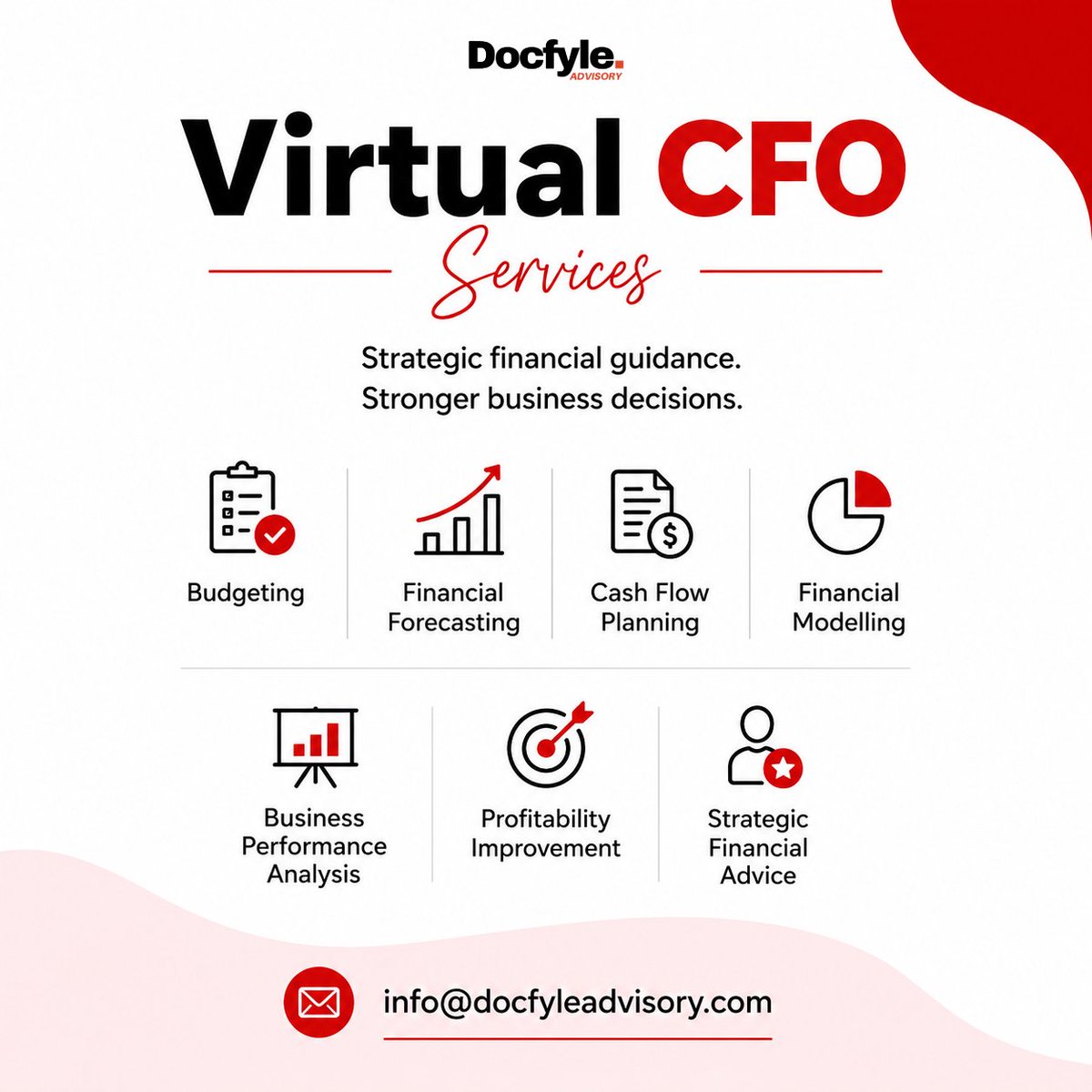 docfyle's tweet photo. Need expert financial guidance without hiring a full-time CFO? We've got you covered.

📧 info@docfyleadvisory.com
 🌐 https://t.co/YTu1Js7rBY

#DocfyleAdvisory #VirtualCFO #Finance #BusinessGrowth #Entrepreneur #CashFlow #Accounting #BusinessAdvisory https://t.co/FOLR368p1x