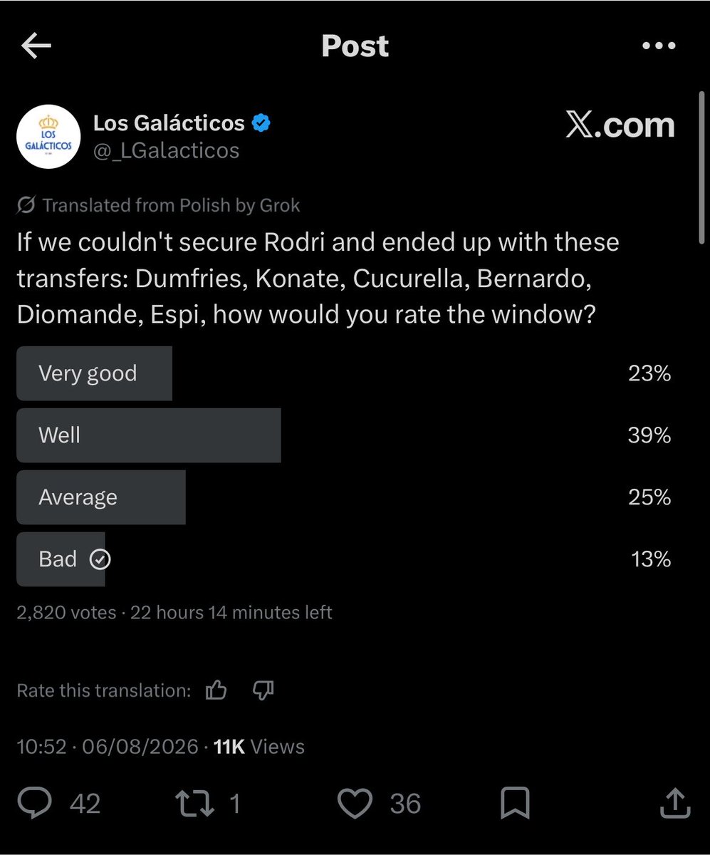 JohnHonesty__'s tweet photo. Real Madrid is genuinely a lost cause.

Their thought process goes: 6 signings > 1 Rodri because... 6 is a bigger number than 1.

You can sign 6 players, 12 players, but if you still haven't fixed the biggest problem in the squad, you've achieved nothing. I'd genuinely rather https://t.co/GbFlc55YLZ