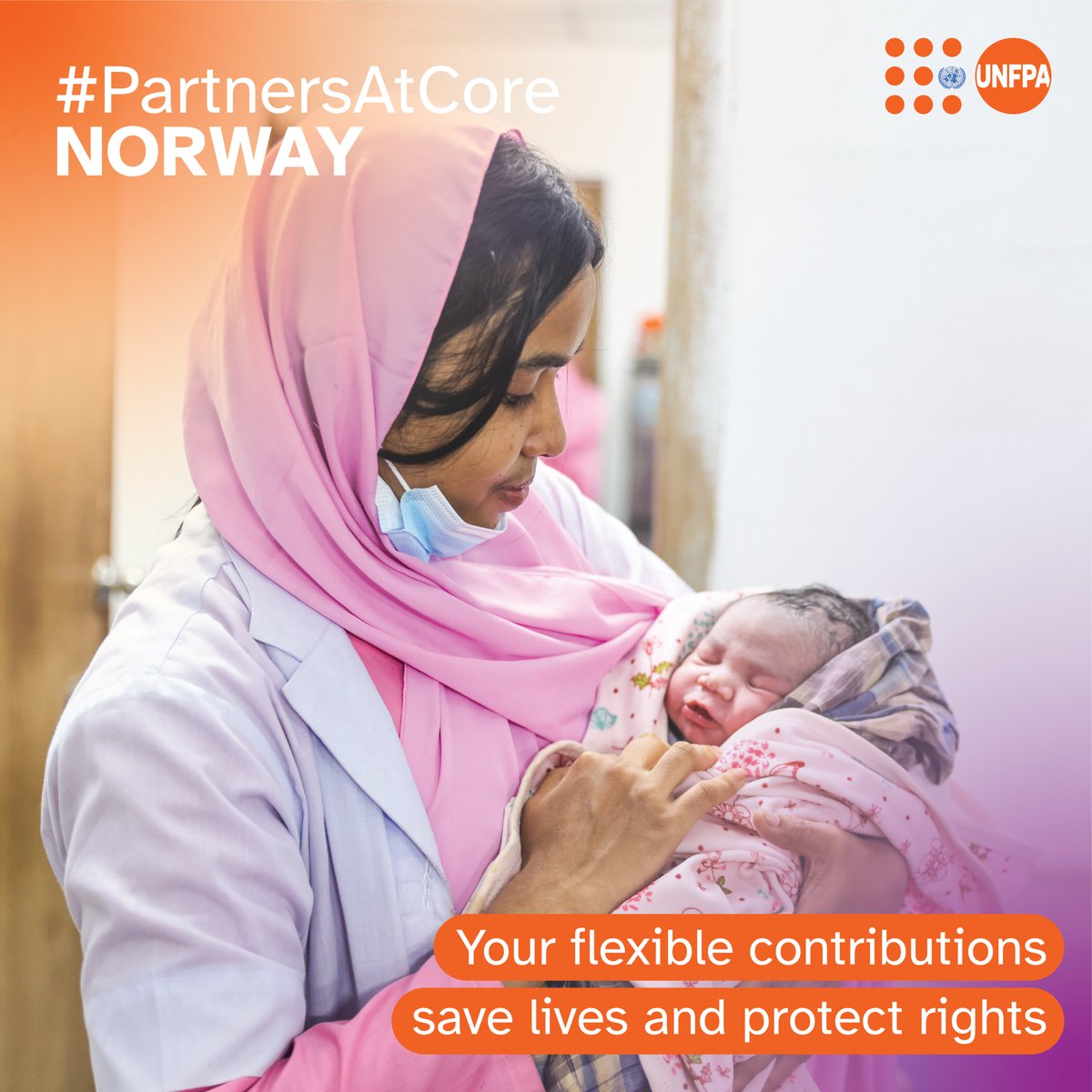 UNFPABangladesh's tweet photo. 🇳🇴 Norway's flexible support helps UNFPA reach those who need it most, bringing life-saving midwifery, safe deliveries and emergency obstetric care to Rohingya refugees and host communities in Cox's Bazar.
Thank you, Norway. 🧡 #PartnersAtCore https://t.co/rNqDbyJDpl