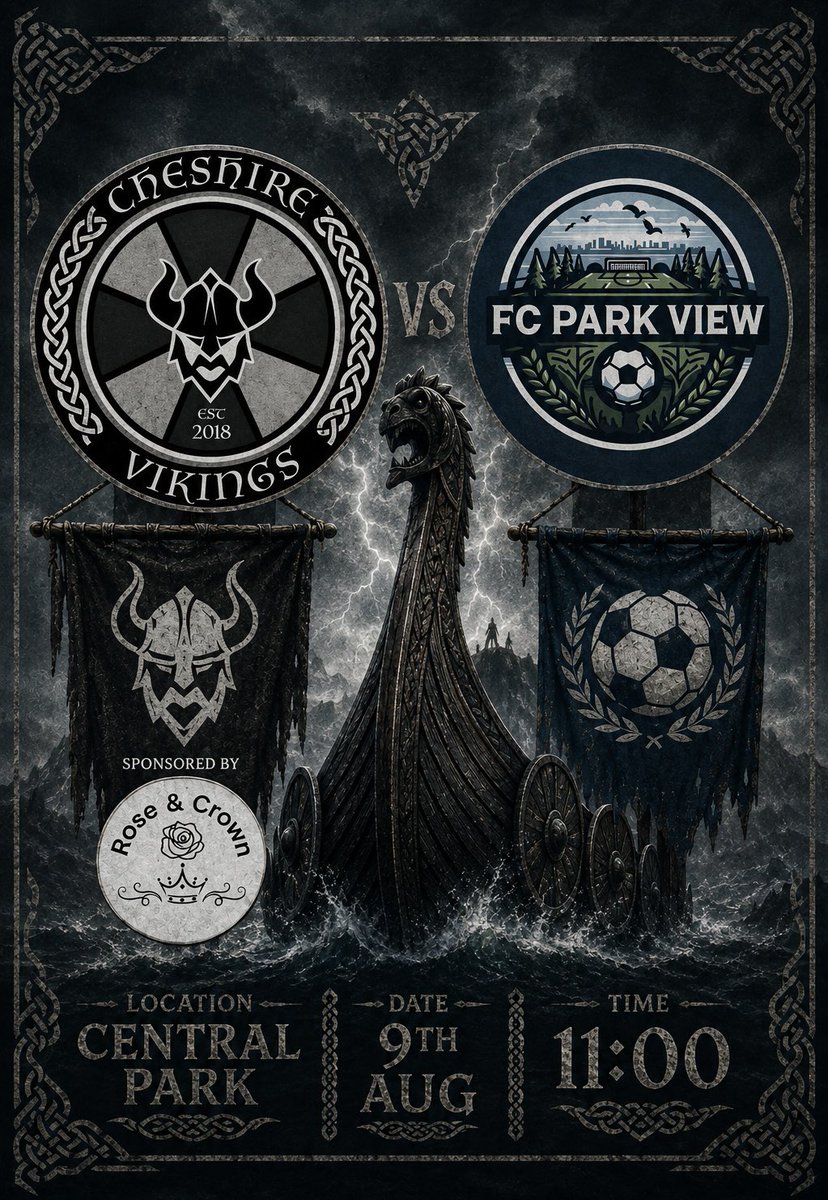 CVikingsAFC's tweet photo. Our last preseason comes to an end this weekend as we face @FCParkview https://t.co/JQQ9jJjpBs