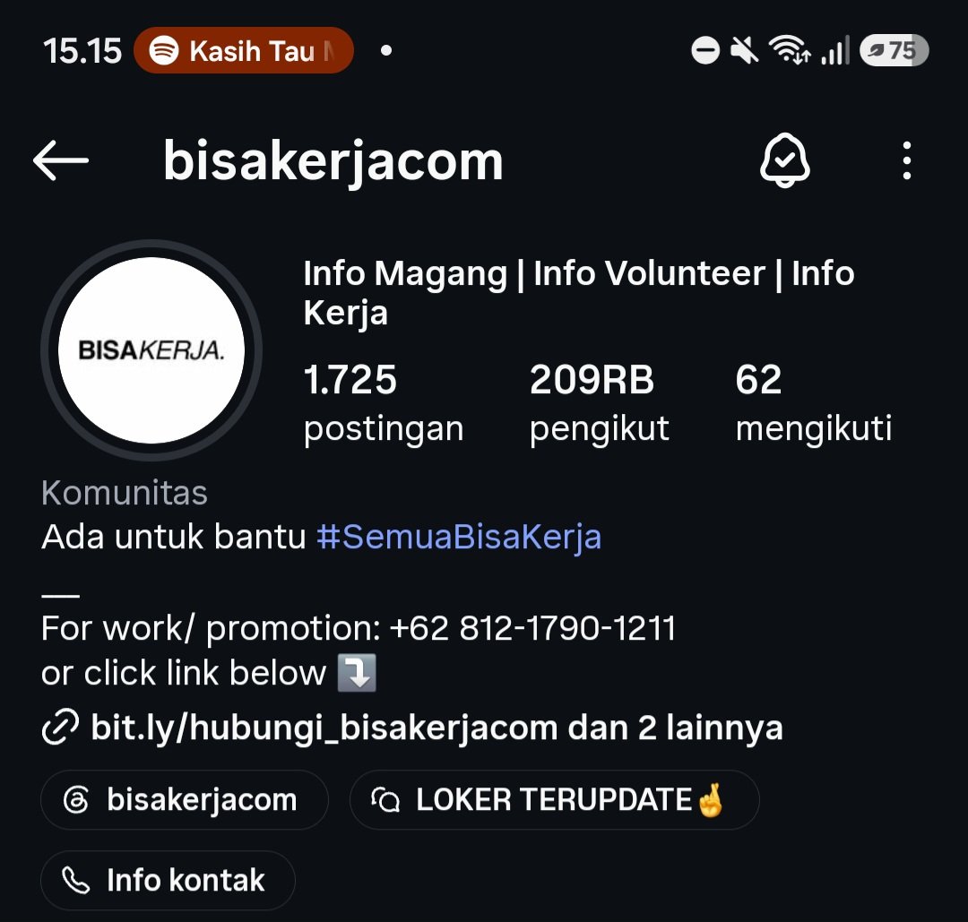 jaera199727's tweet photo. semangattttt yaaa untuk semua temen-temen Jobseeker yang masih selalu berjuang untuk bisa bekerja pokonya SEMANGATTTTT!!!!! ✊🏻🤍🔥
I can sense how they feel. dan sebagai Jobseeker juga aku merasakan sekalii susahnya untuk cari kerja sekarang ini. 

tapi aku selalu semangat dan setiap harinya selalu coba apply loker, biasaya aku suka cari loker/apply selain kirim E-mail & Apk jobs aku suka cari di Instagram. ini ada beberapa akun jobs yg suka share Loker dan aku selalu liat update nya setiap hari karna selalu update setiap harinya. ini yaa aku cantumin listnya: 

📌. bukajobs
📌. infomagangterbaru
📌. lokerfreelanceupdate
📌. bisakerjacom
📌. internship.time
📌. karir_impactpower.id 

kalo aku selalu isi loker di "bukajobs" karna banyak yg sesuai dengan kualifikasi aku, tapi walopun belum ada hasilnya aku selalu isi loker apapun setiap harinya tapi suka di E-mail juga. pokonya semangattttt yaaa buat temen-temen kalo belum ada hasilnya gapapa, yang penting sudah berusaha selalu & berdoa.

𝘓𝘌𝘛'𝘚 𝘒𝘌𝘌𝘗 𝘎𝘖𝘐𝘕𝘎, 𝘌𝘝𝘌𝘙𝘠𝘖𝘕𝘌! 𝘞𝘌'𝘝𝘌 𝘎𝘖𝘛 𝘛𝘏𝘐𝘚! 🖐🏻🤍⭐️🪷