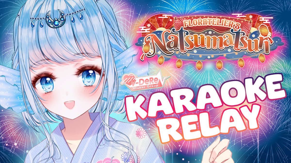 AlphaBettaVT's tweet photo. 🔴LIVE NOW!  
flor atelier x v-dere natsumatsuri karaoke relay!
i'm up first!!!🎇

🔗https://t.co/9lhgvnrhzl
🔗https://t.co/BTaV9IOOgs https://t.co/euXItzxkI1