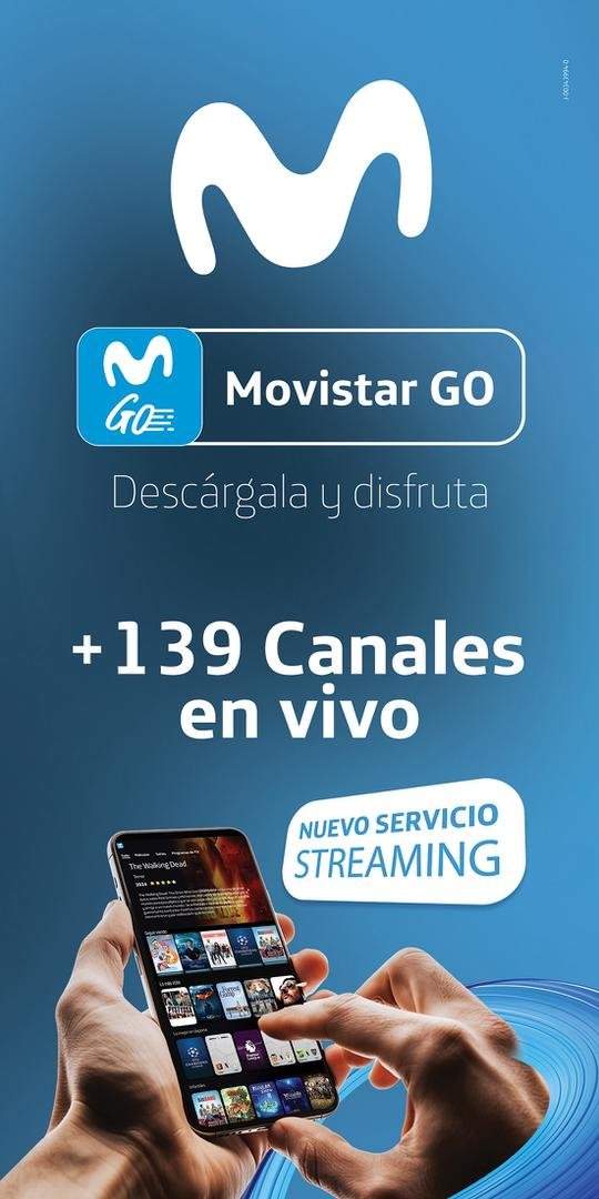 ANDISCELL's tweet photo. ¡Dale GO a tu entretenimiento! 🤳🏻🎞️

Nuestra plataforma de streaming Movistar GO ya disponible para que disfrutes de tu contenido favorito donde sea y cuando quieras. 

📢 Dale GO y regístrate en nuestra página https://t.co/cKINDi6uRT 🍿✨ 

#MovistarGo #conectaconloquetemueve https://t.co/UAfnZT0peB