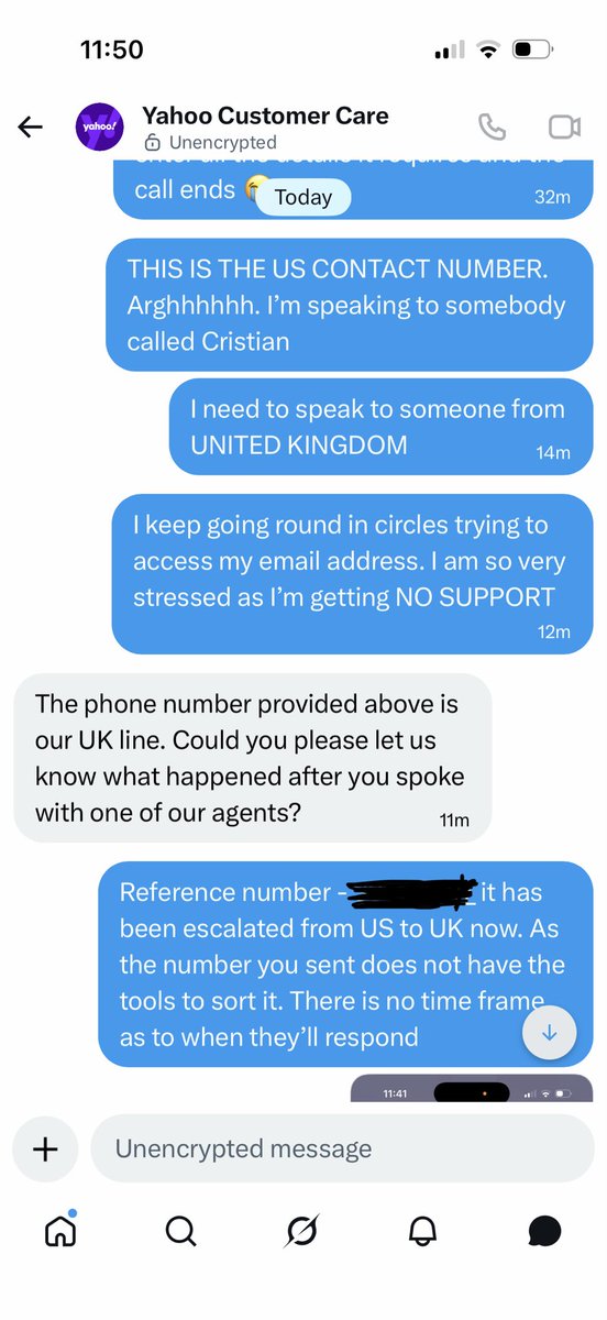 DeniseMcHale22's tweet photo. I literally hate @YahooCare
Absolutely USELESS
#yahoo #email #customerservice #useless #unitedkingdom I am banging my head off a wall https://t.co/OltzvLfd5H