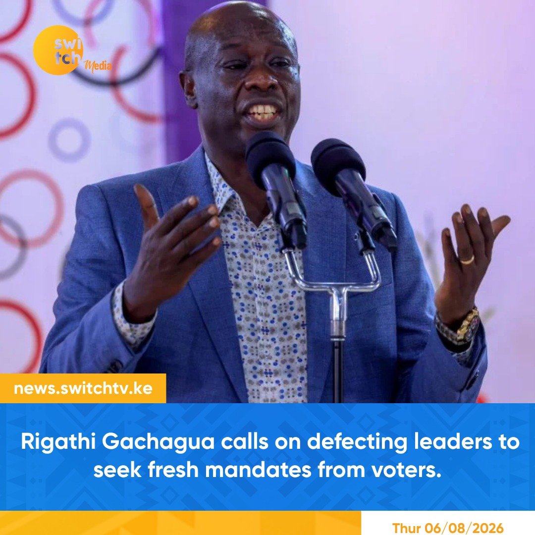 switchtvkenya's tweet photo. Rigathi Gachagua has challenged leaders who defected from DCP to UDA to resign and seek fresh mandates from voters, saying they should return to the electorate after switching parties.
#RigathiGachagua #DCP #UDA #KenyaPolitics #PartyDefections https://t.co/s1Yk5mhTcR