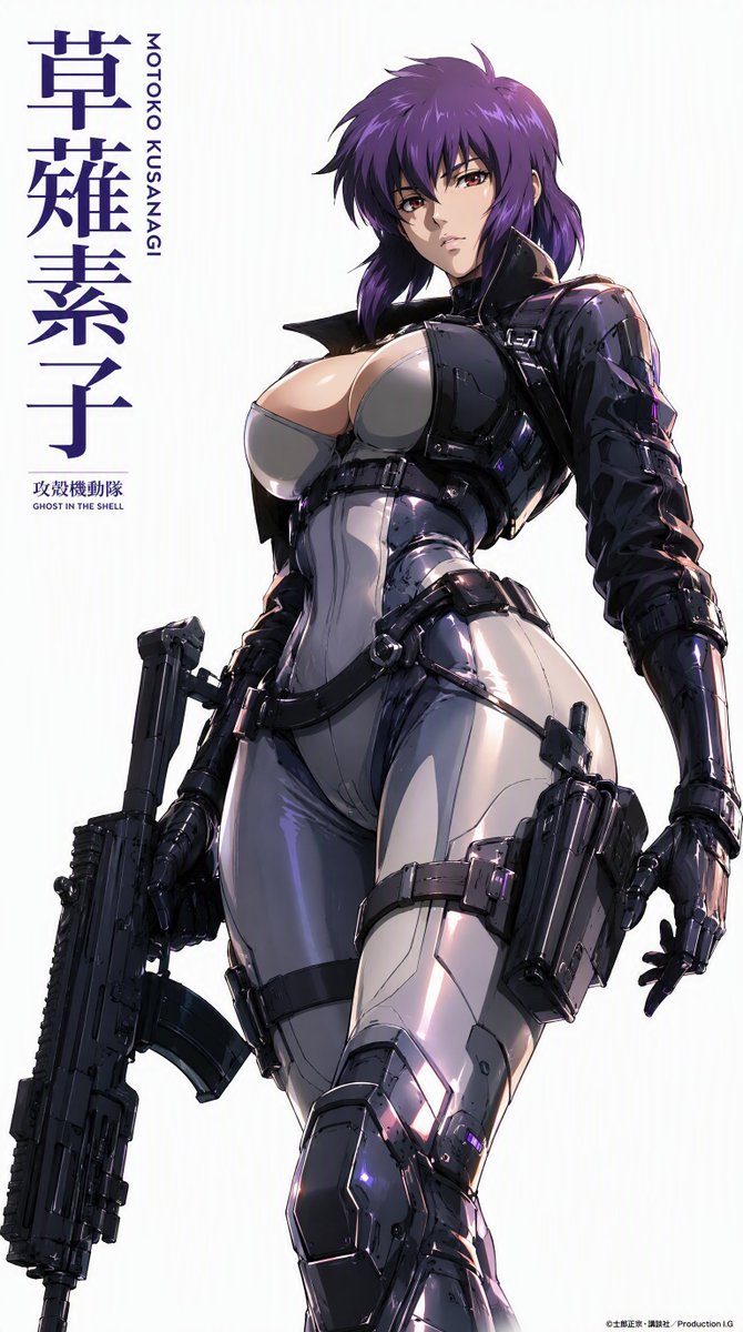 GHOST IN THE SHELL』より、少佐（草薙素子）！ レザーの光沢、義体の