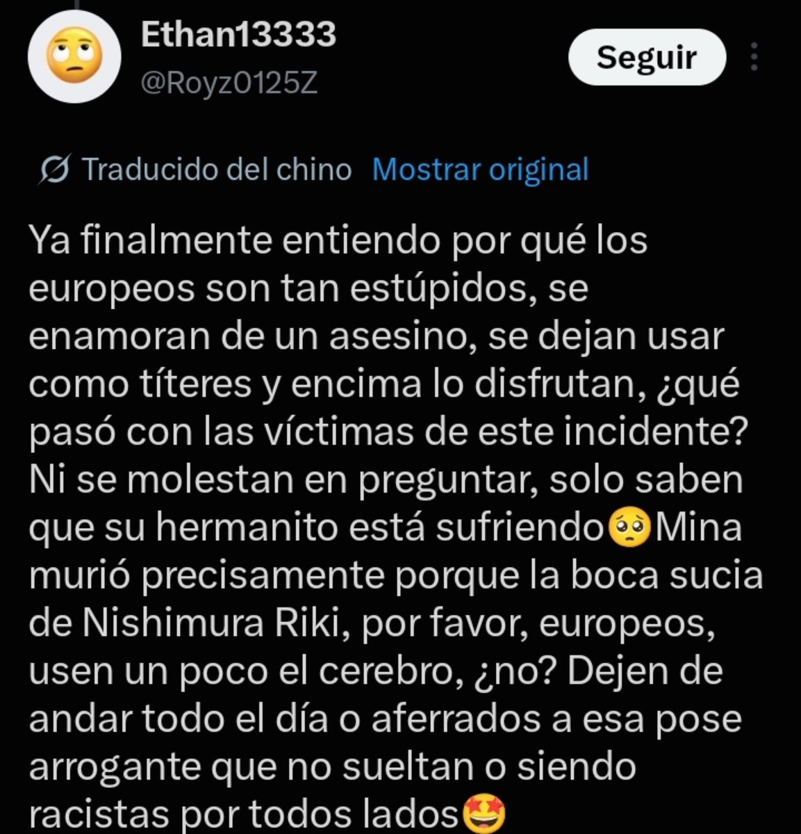 Jayparkelotitob's tweet photo. No entiendo que tienen tanto odio   a Enhypen ?? ni son fans, opinan sin tener argumentos , lo maldicen , y hasta piden que declare como si fuera el responsable , si no vistes el live de Ni-ki te invito a que lo veas y lo traduces en tu idioma idiota. https://t.co/DrC0AH5V1b