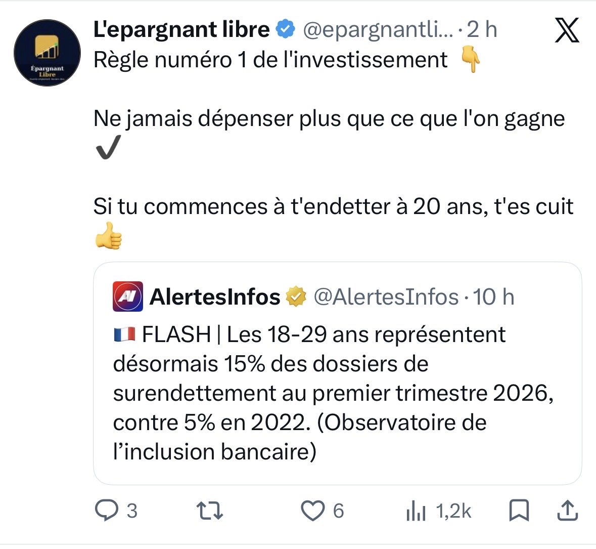 llla49467330's tweet photo. @epargnantlibre C’est faux impossible, sinon je comprends mieu https://t.co/WcBgVrDyTB